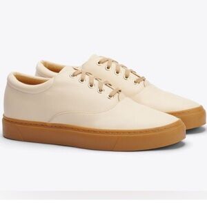 Nisolo | Elayna Sneaker - Leather - In Bone/Gum - New With Box & Dust-Bags